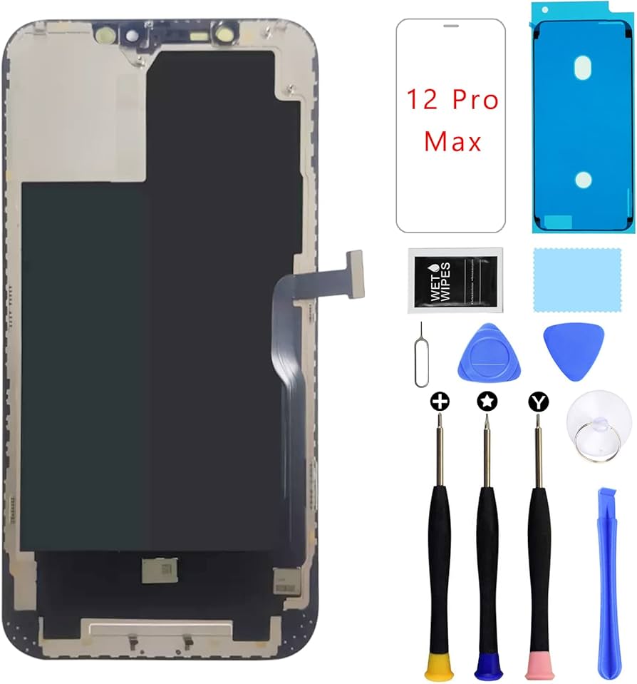 Amazon.co.jp: iPhone 12 Pro マックススクリーン 交換用キット 6.7